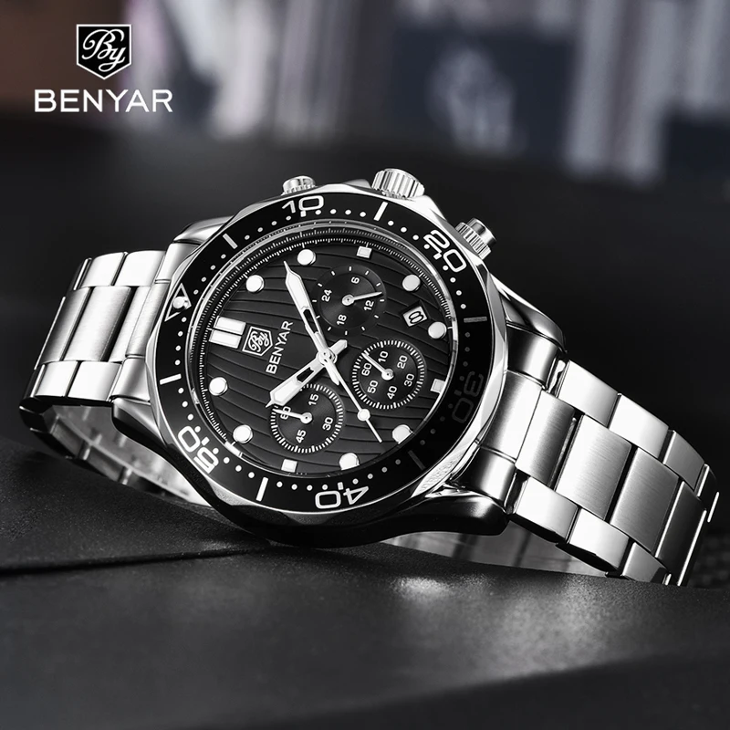 

NEW Top Brand Watch Men Sport Luxury Quartz Watches Mens Business Military Chronograph custom logo Watches relogio masculino, Shown