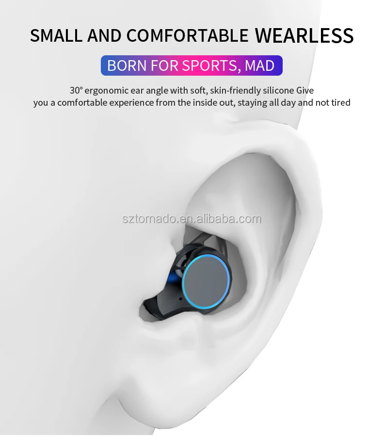 Tindeala 3300mAh Type-c PowerBank LED Display IPX7 Waterproof Touch In-Ear Earbuds TWS 5.0 Bluetooth Stereo Wireless Earphone - ANKUX.COM