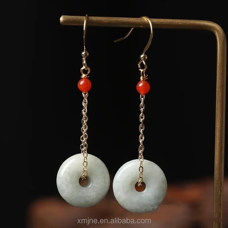 Emerald Lucky Buckle Earrings