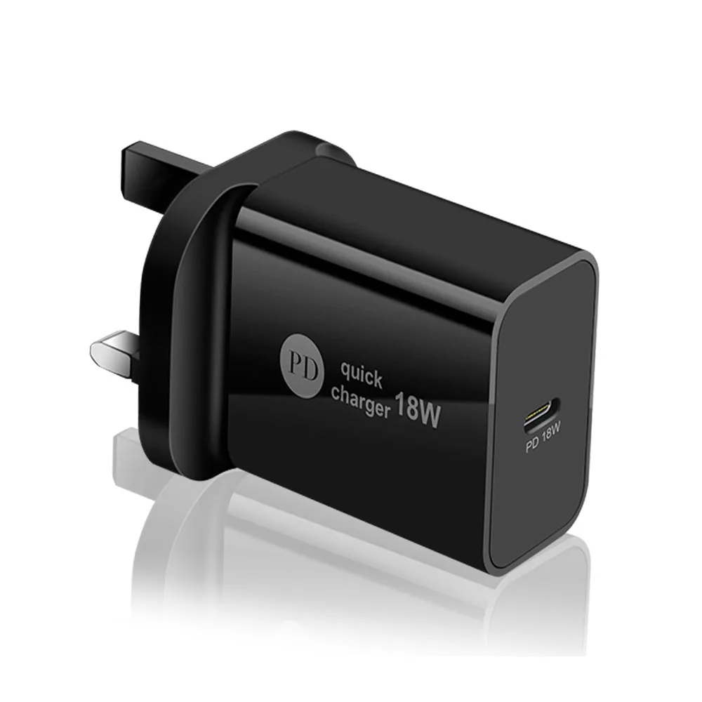 

New Arrivals US UK EU Plug QI Fast Charging 15w USB-C Type-C Cable Charger Adapter Wall Plug For Mobile Phone, White