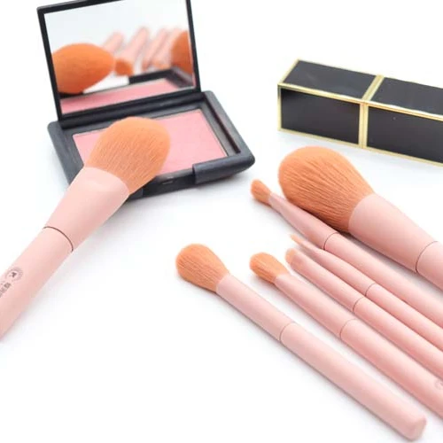 

2021 Grab powder uniform professional makeup brush 7 sets, Pink