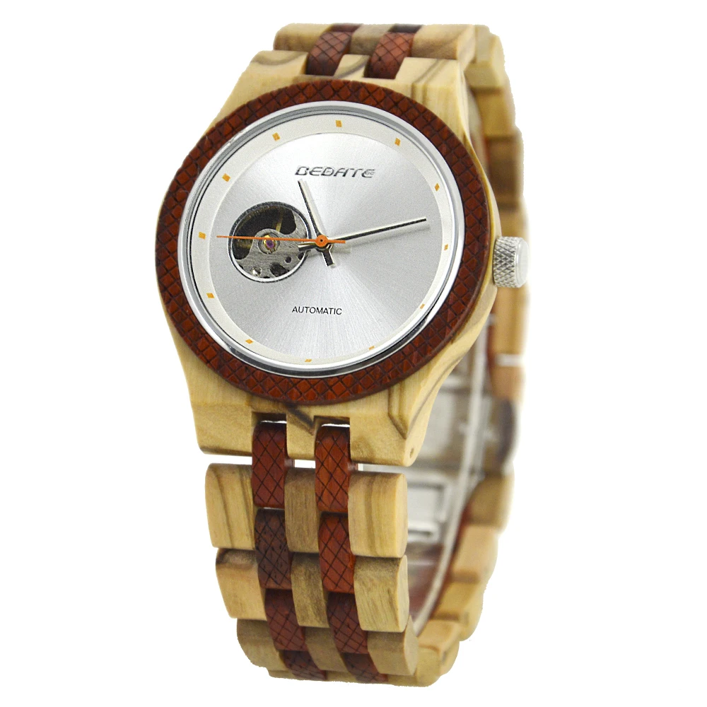 

Bewell Wood Watch Automatic Luxury Automatic Watches Men Luxury Brand Automatic