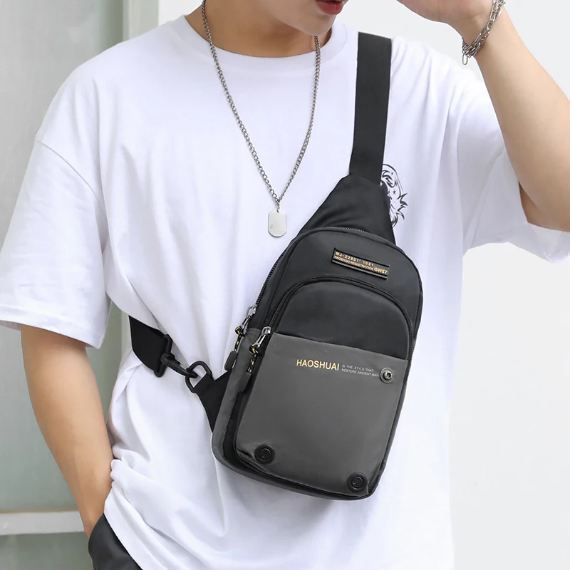 

Fashion Messenger Bag Men's Outing Waterproof Large Capacity Cross Shoulder Bag