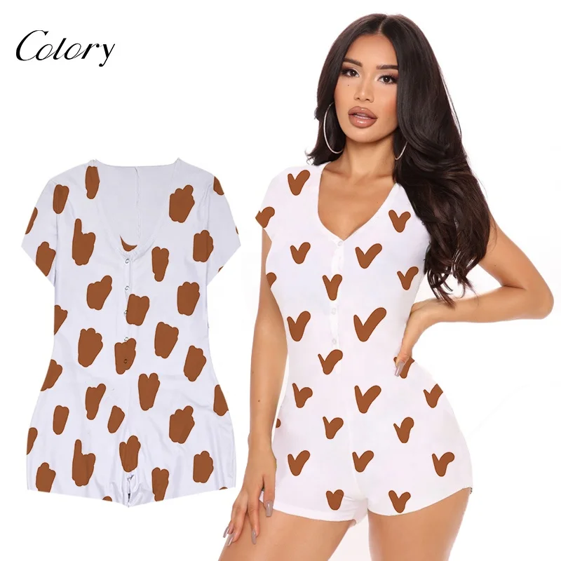 

Colory 2021 Romper Woman Onesie Pajamas Jumpsuit Casual Jumpsuits For Women, Customized color