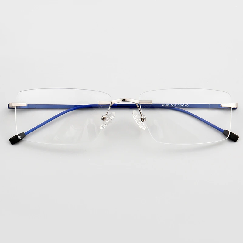 

2021 Hot Sale Rimless Business Myopia Metal Glasses For Men