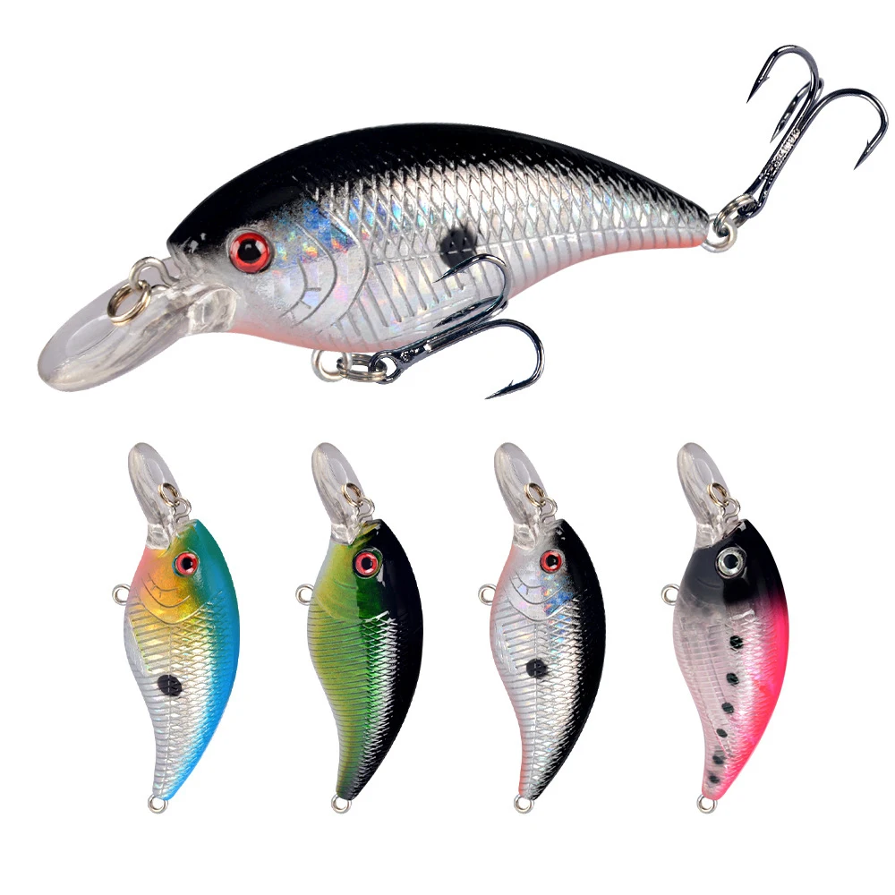 

Jetshark Hot sale 7.5cm/9g 4 Colors 3D Lure Eyes Strong Hook ABS Sinking Floating Bait Crankbait Fishing Lures