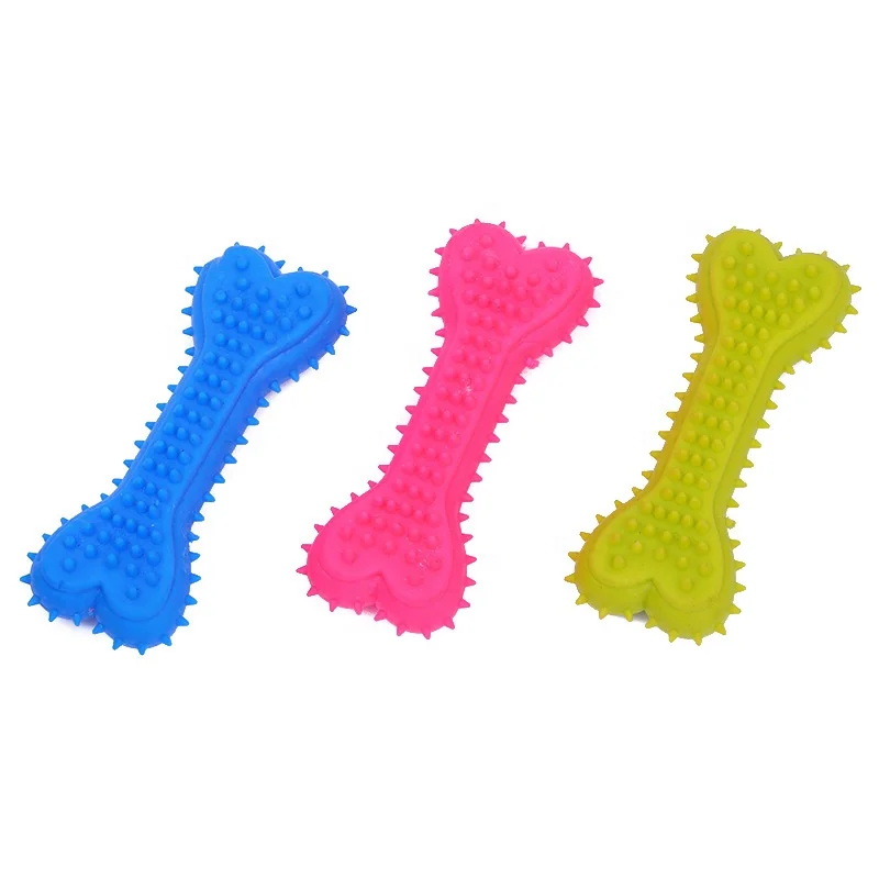 

Sohpety Strong Recycled Industructible Toy Rubber Toothbrush Teething Tough Chew Bone Toys Juguetes Mascotas Dog Bone, Picture