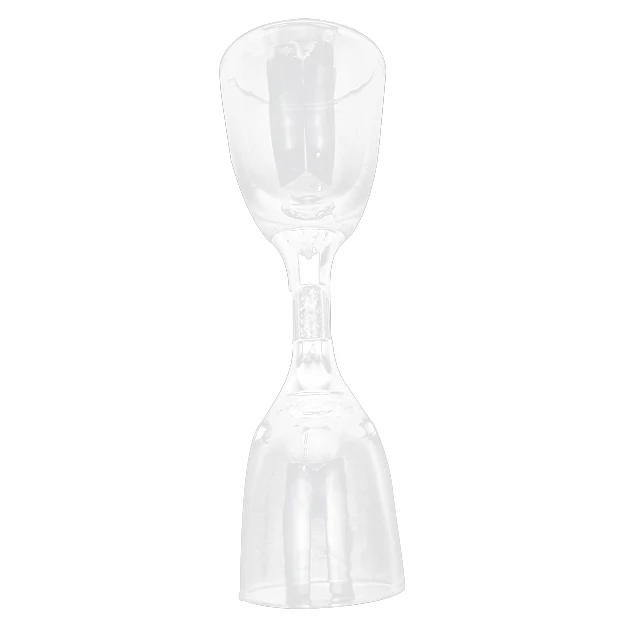 

Hot selling Crystal glass measuring glass bar for wine beautiful cristal glass white wine, Gold/rose