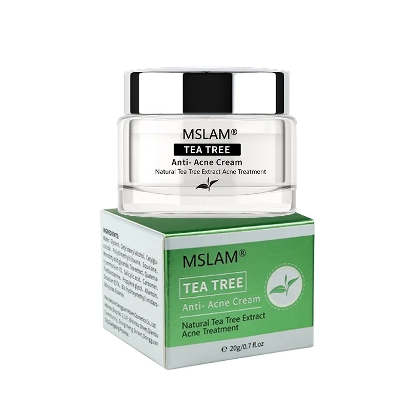 

MSLAM Private Label Tea Tree Cream Acne Scar Removal Cream OEM