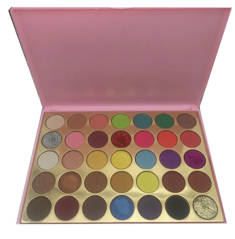 

Professional Beauty Cosmetics Make Up 35 Colors Waterproof Silky Powder eyeshadow Palette