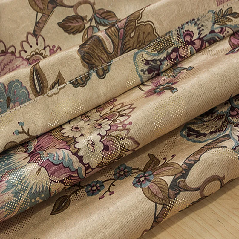 古典豪华欧洲印花窗帘