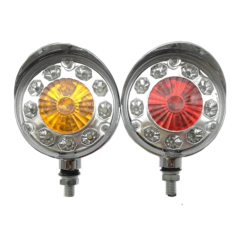 Rear Tail Brake Stop Marker Light Indicator Car Truck Trailer Led Round