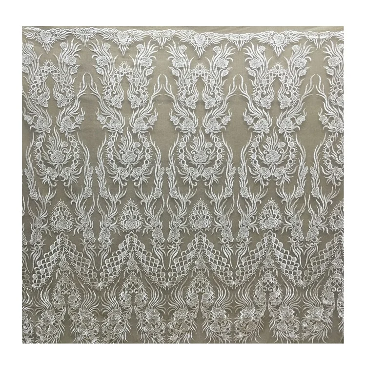 

JORICE Unique Design High Quality Wholesale Price Embroidered Lace Fabric For Dress, As the picture shows