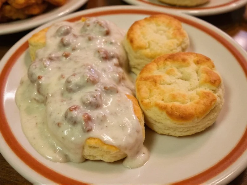 biscuits and sausage gravy