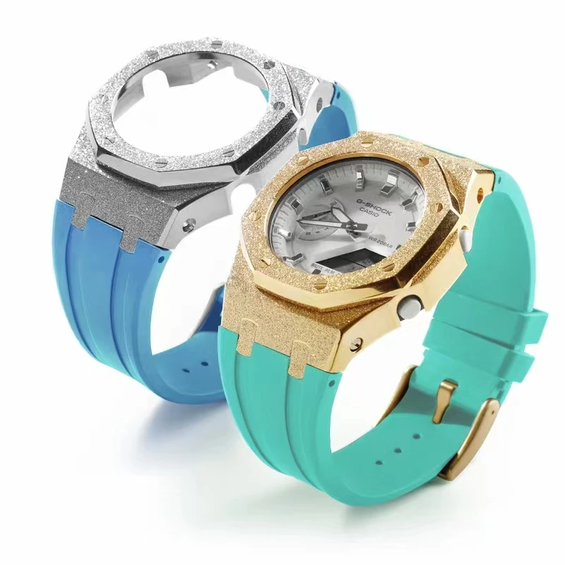 

4th generation modification accessories 316 stainless steel case metal watch strap cases For g shock 2100