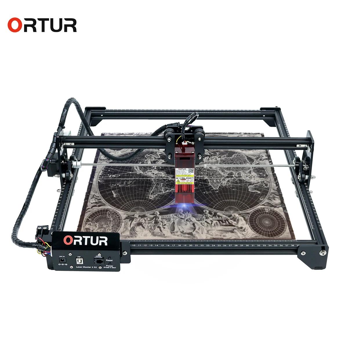 

Small Laser Engraving Machine Ortur Laser Master 2 S2 Fixed Focus Desktop DIY Logo Mark Printer Carver Laser Engraving Machine