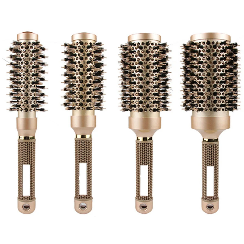 

Private Label Dry Brush Detangler Hairbrush Boar Britle With Strap Bristle