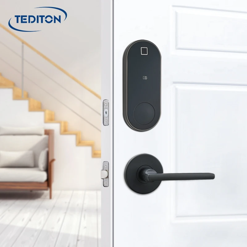 

Wholesale Electric New style Ttlock app Safety Digital Card Fingerprint Deadbolt Smart Door Lock