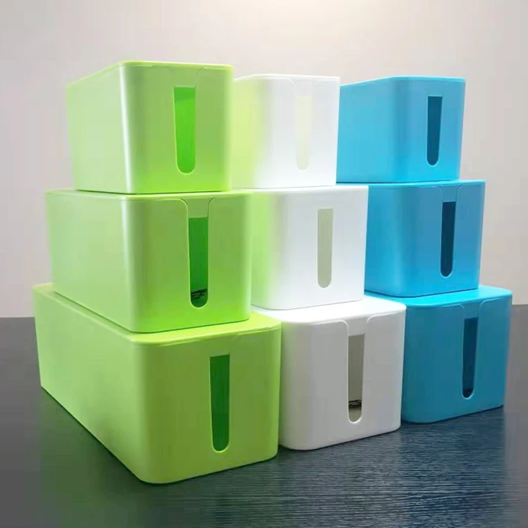 

Plastic protection box plastic cable protection box cable organizer box, White black blue green