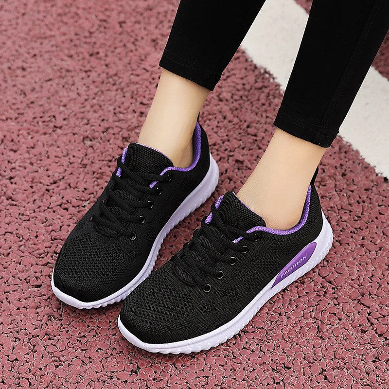 

2020 New arrival light breathable upper fashion casual casual sneakers ladies shoes women sports shoes, Optional