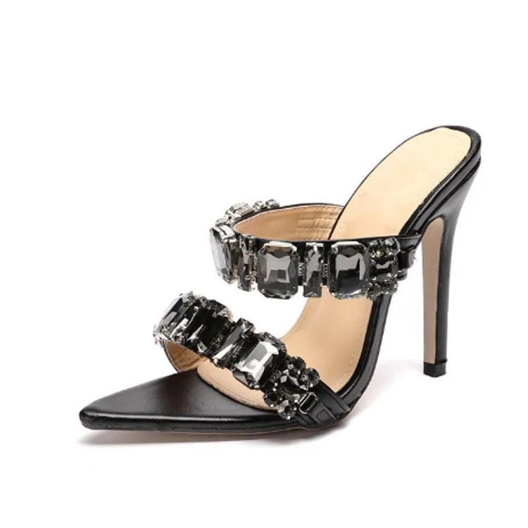 

grace tendency casual women's summer shoes Hot selling diamond shoes custom ladies slippers and sandals