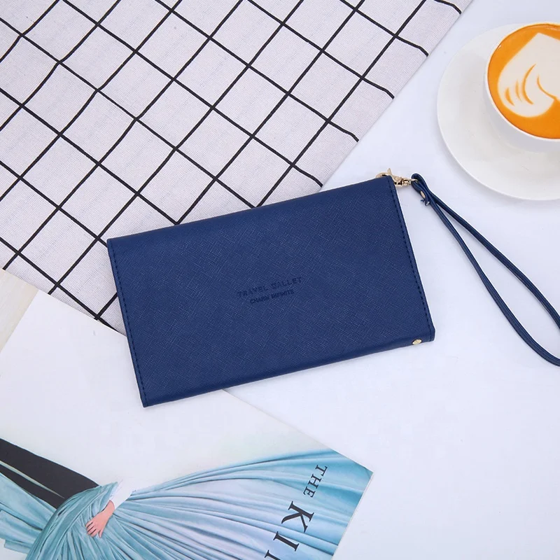 
MIYIN New wallet woman passport RFID passport book fashion function travel passport bag Large capacity travel hand in hand bag 