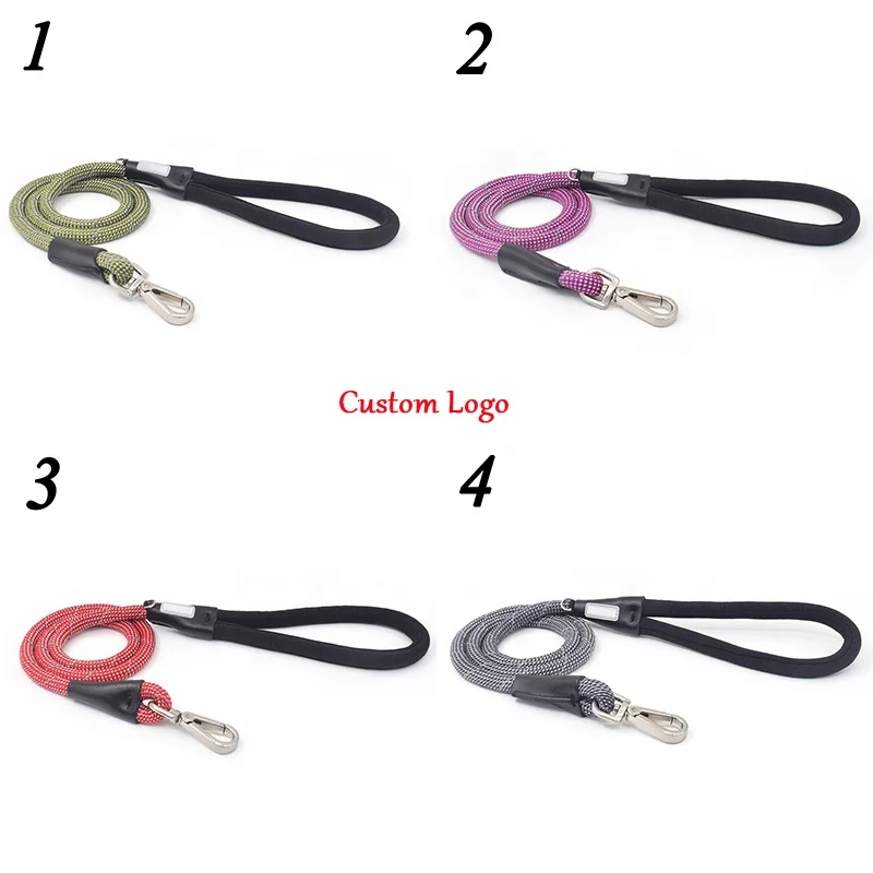 

High quality round nylon rough training climbing Big dog bull Vicious dog lead Leash rope, Picture shown or custon