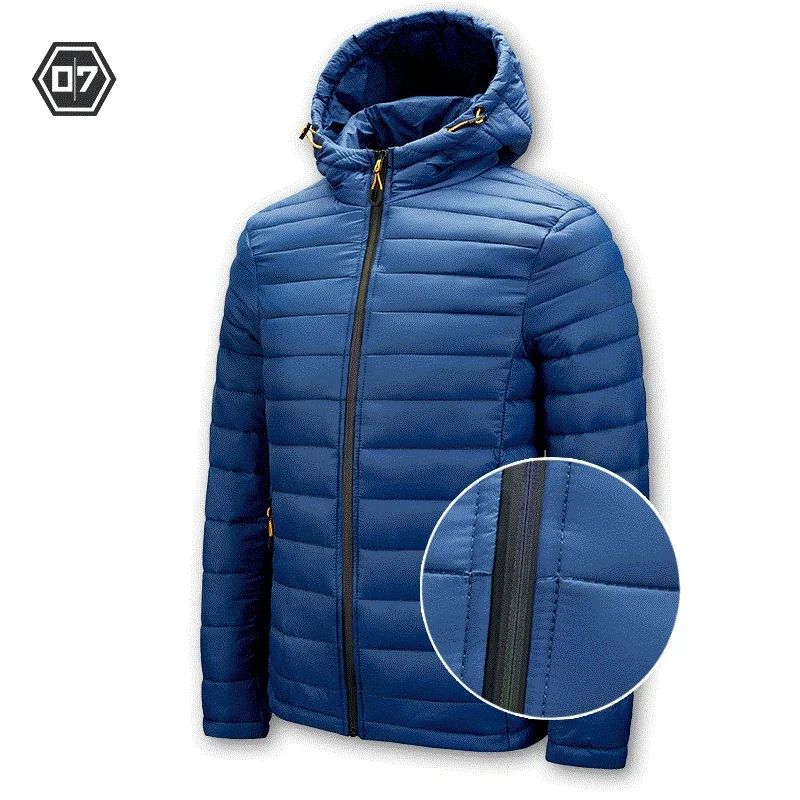 

Customized high quality men's winter clothing quilted jacket with polyester down filling solid color, Customized colors