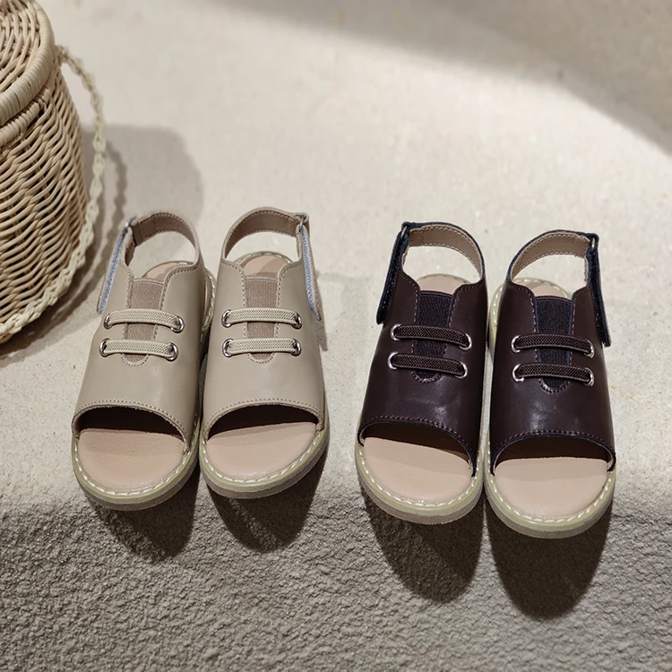 

Children's sandals 2021 new summer retro fashion wild open-toed children's beach sandals