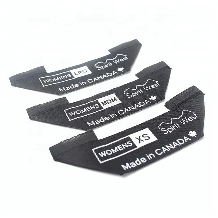 

Custom Name Logo Damask Mitre Fold Woven Neck Tag Labels for T Shirts, Follow pantone color chart