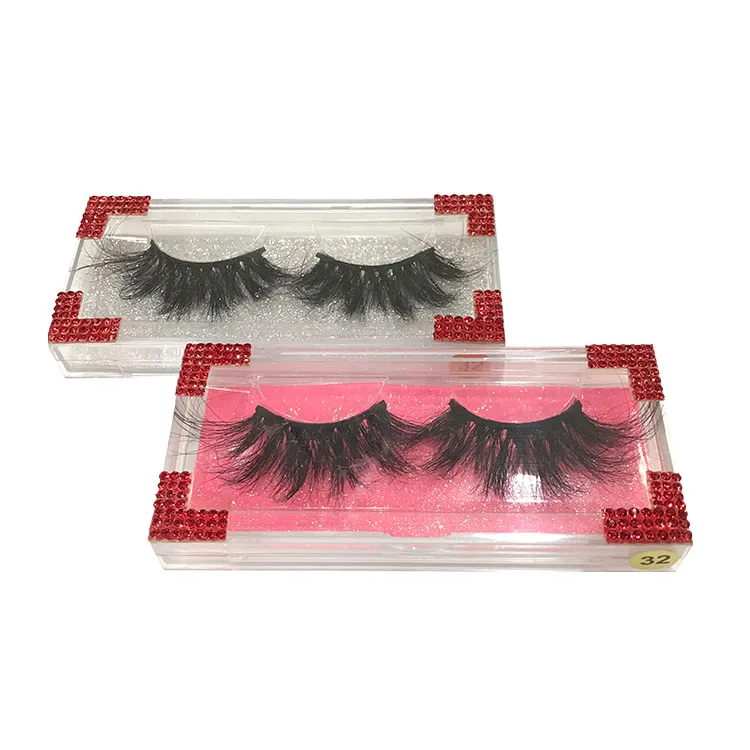 

makeup cosmetics eyelash vendor customized boxes wholesale thick full strip lashes 5d vegan 25mm mink eyelash dramatic lashes, Natural color, natural mink lashes
