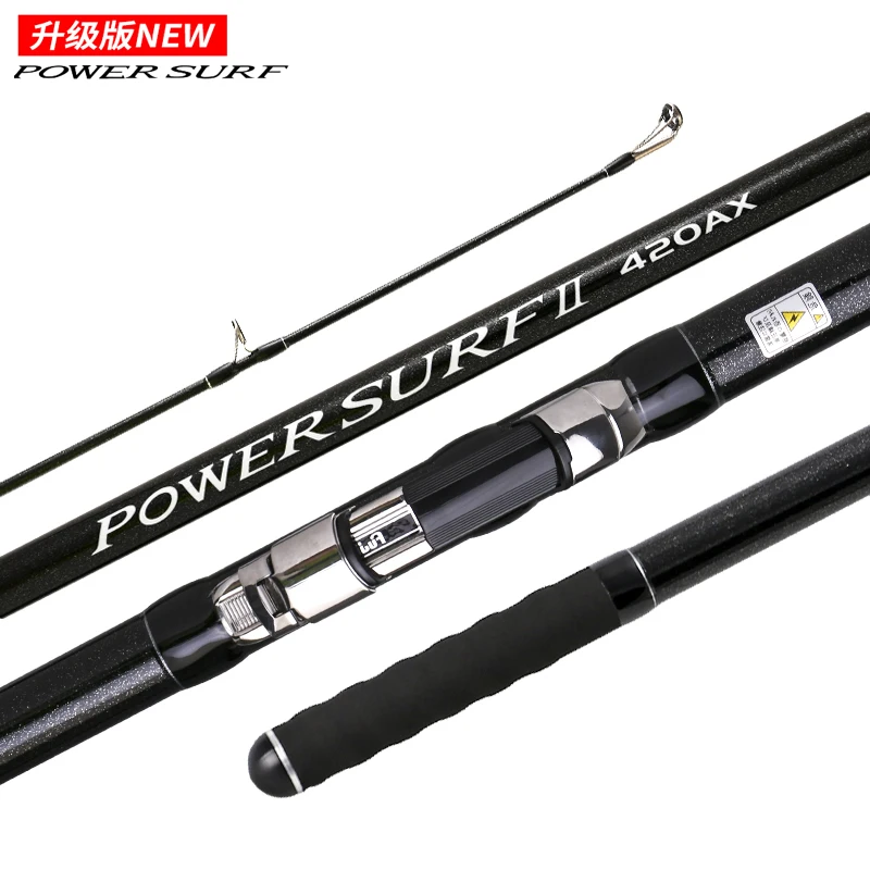 

MADMOUSE High Carbon Power Surf 3 Section Fuji Fishing Rod 4.20m Sinker Sizes 100-350g Japan Quality Spinning Rods Sea Bass