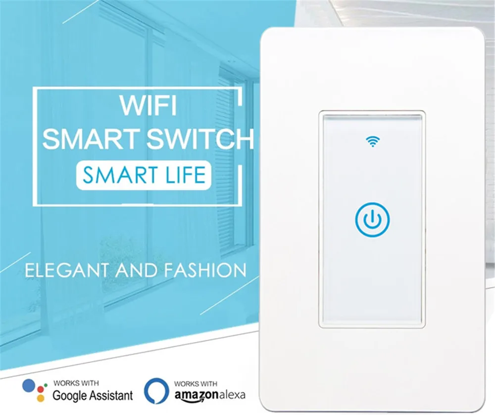 2GANG US Zigbee Switch/Smart Wireless Light Switch Zigbee Touch Switch Compatible with Alexa/GoogleHome/IFTTT - ANKUX.COM