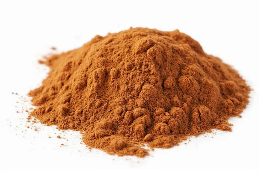 Spice rack showing regular cinnamon and Saigon cinnamon side by side