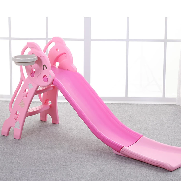 

Hot Sale Kids Plastic Cute Animal Kids Playground Indoor Kids Air Slide, Blue,pink