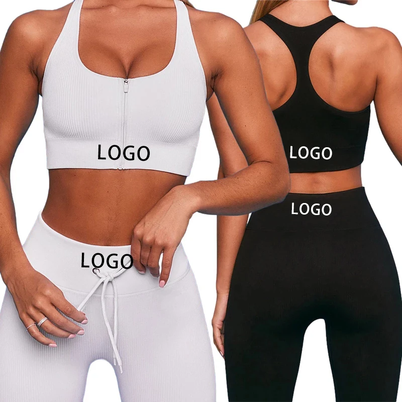 

AOLA Gym Activewear Sports Bra and Fitness Pants Outfits Workout Leggings 2 Piece Seamless Yoga Set for Women