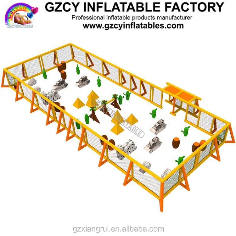 Desert Theme Bunker For Paintball,Inflatable Bunkers Rental Buy