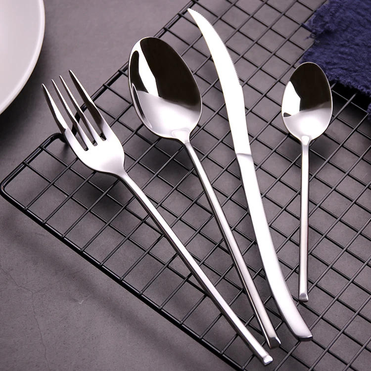 

2021 New Arrivals Eco-Friendly Rose Gold Strainless Silverware Wedding Gold Dinnerware Stainless Steel Cutlery Set, Customized