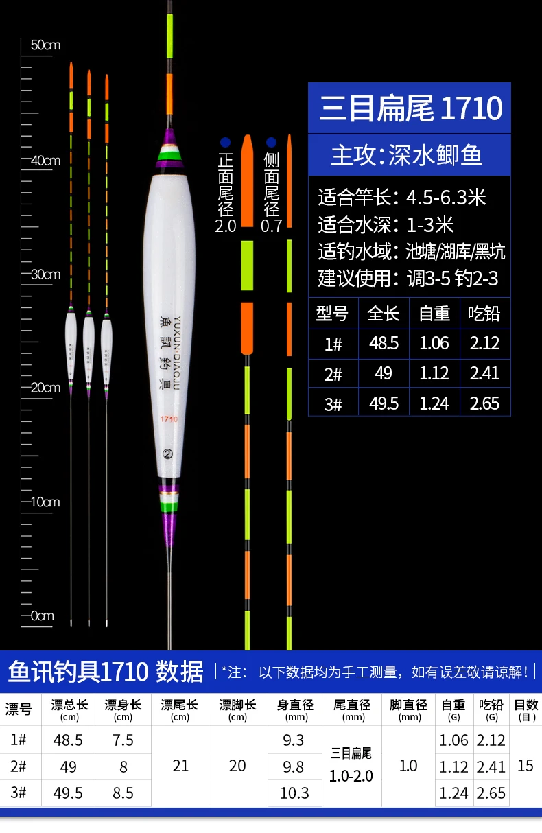 Fishing Float Making Materials Ball Floating Fishing Nano Flat Tail
