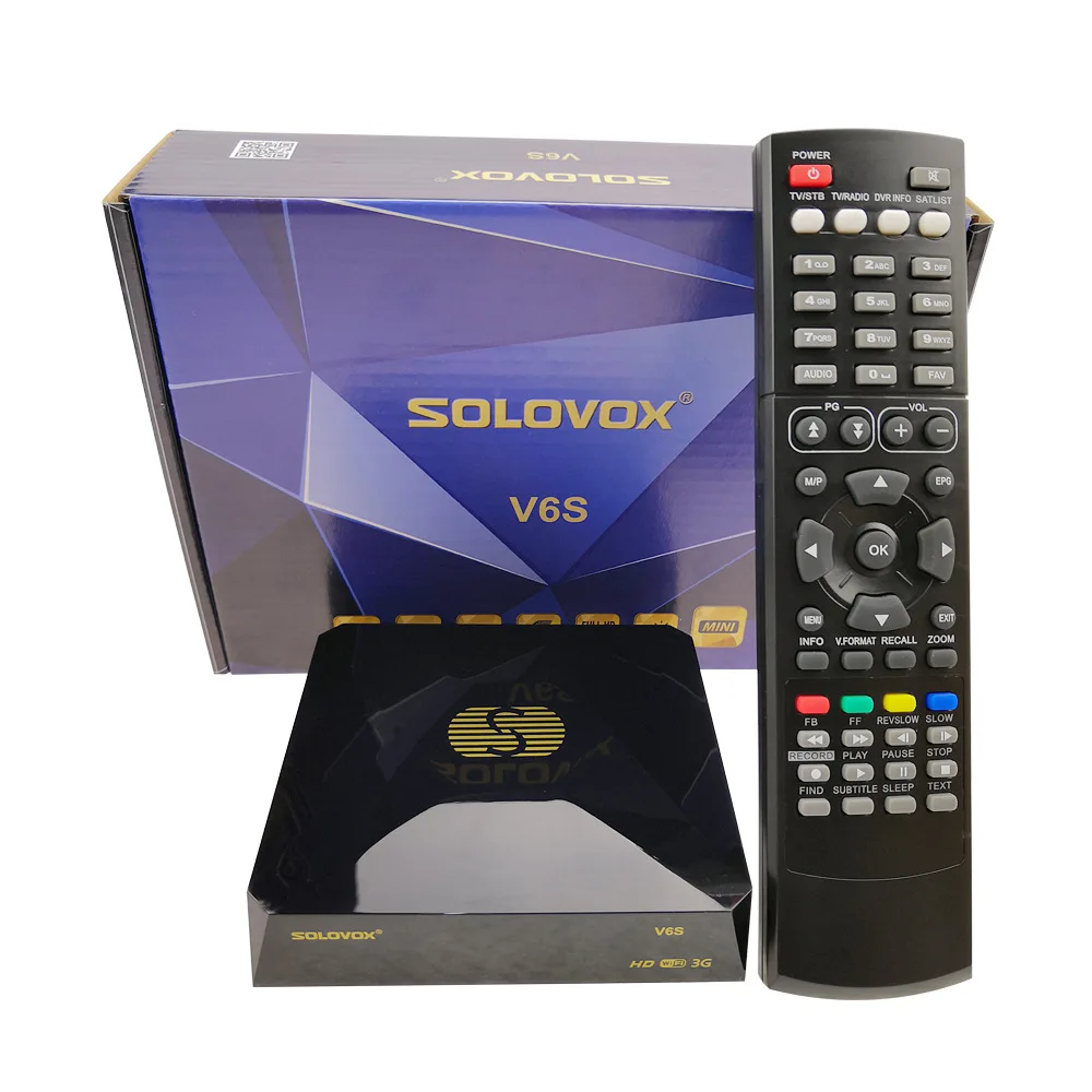 

h.265 hevc satellite receiver Solovox V6S ,Full HD 1080P FTA Decoder support iks cccam newcam youtube iptv satellite set top box