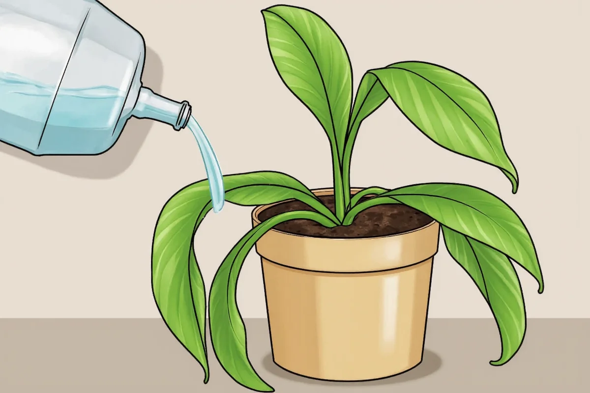 how to water snake plant