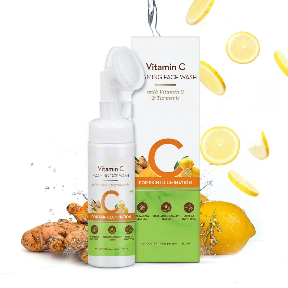 

Private label brightening vitamin c turmeric facial foaming cleanser face mousse wash, Milk white