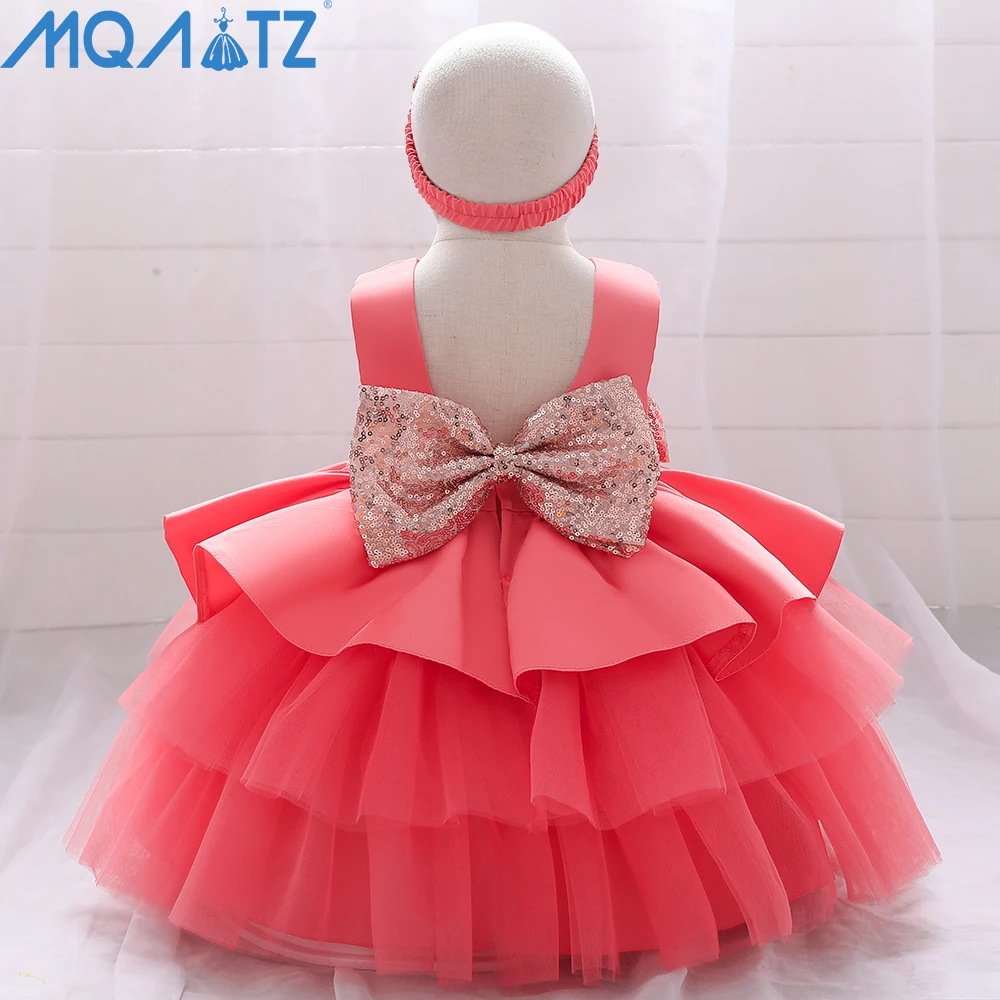 

MQATZ New Design Sequined Children Party Dress Kids Clothing 3-10Years Baby Frock Designs