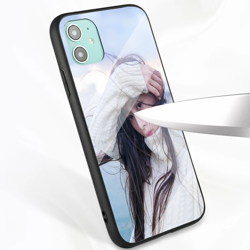 

Custom Your Own Phone Case For iPhone 6 7 8 Plus X 11 Pro MAX XR SE 2020 Glass TPU Cover Customized Picture Name Photo DIY Cases