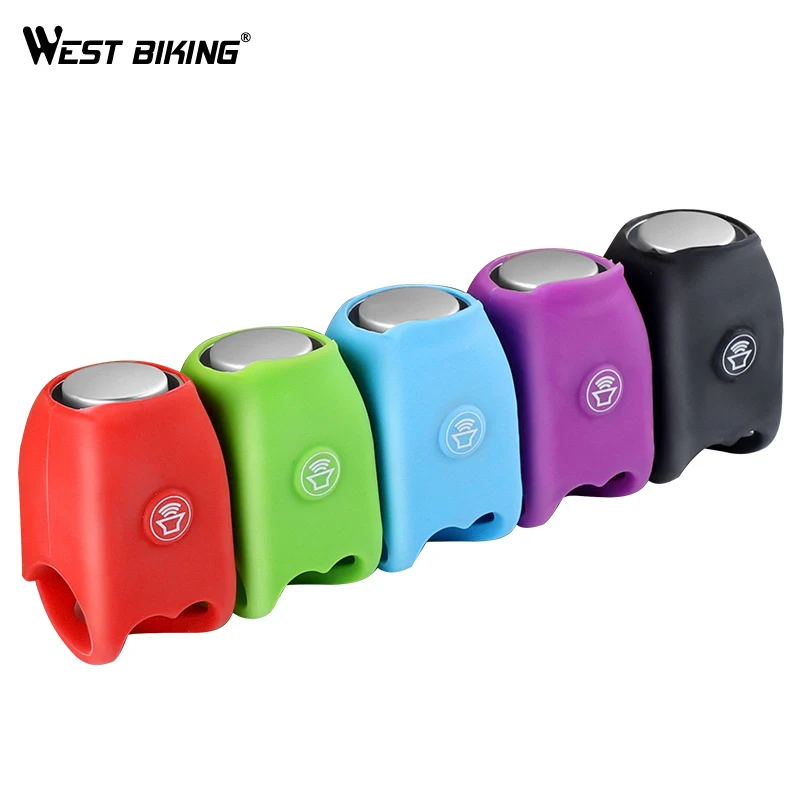 

WEST BIKING Bicycle Handlebar Ring Bell Ring Riding Race MTB Bike Cycling Safety Horn Colorful Bicycle Cycling Alarm Bells, Black,red.blue