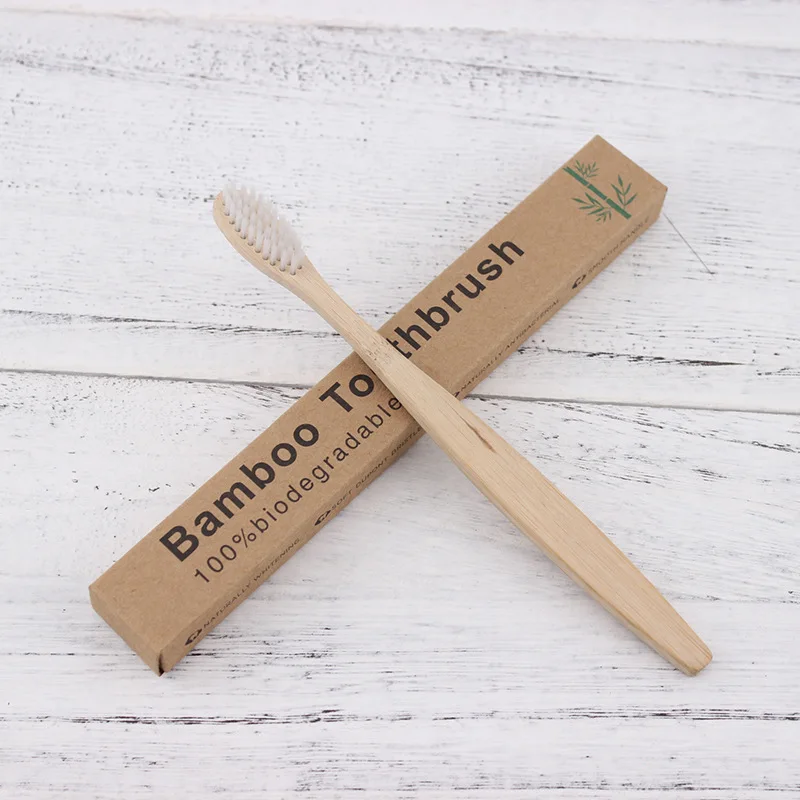 
Z1414 Oral Hygiene Toothbrushes Wooden Round Handle Tooth Brush with Box Bamboo Toothbrush 