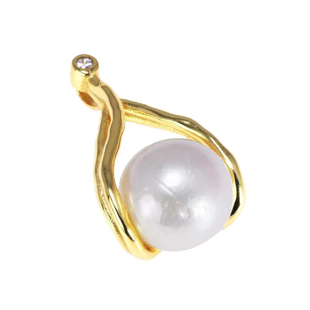 

Natural Freshwater Pearl Silver 925 Jewelry Pendant For Women