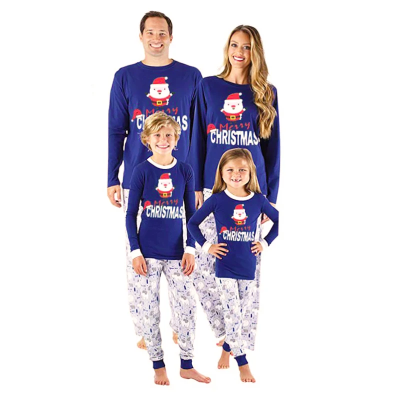 

Family Christmas Pajamas Set Winter Warm Sleepwear PJS Set for Couples and Kids