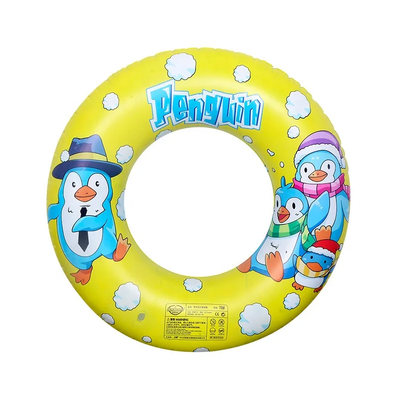 

Kids' Swimming Inflatable Ring Cartoon PVC Swim Water Supplies Rings, Pink , green , blue , yellow , orange