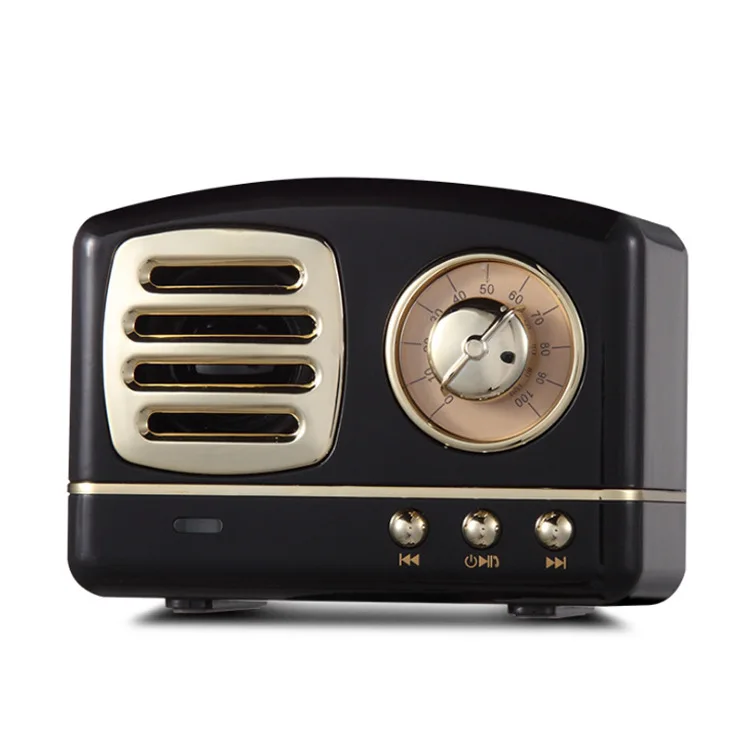 Retro Radio Bluetooth Speaker Vintage Mini Wireless Speaker Heavy Bass 3D Stereo Surround HiFi Sound TV Bluetooth Speaker - ANKUX.COM